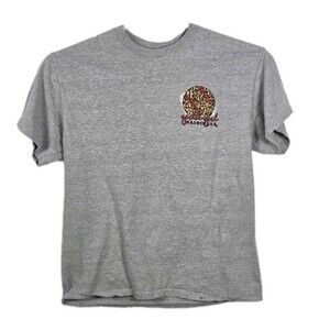 Girlie Girl Originals Medium Gray "Leopard Baseballin" T-Shirt * Missing‎ Tag  *